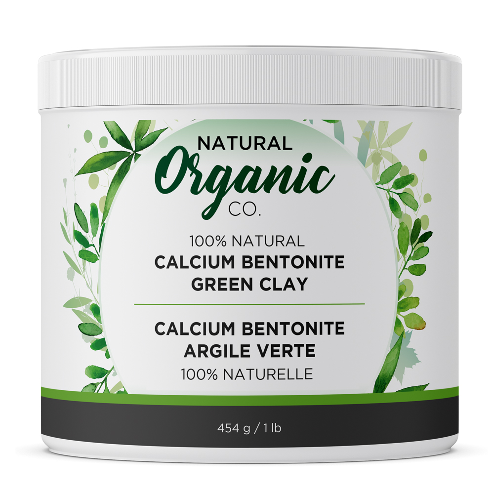 NATURAL ORGANIC CO. Calcium Bentonite Argile Verte 454 g