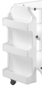 ÉQUIPRO® Module de rangement 3 tablettes pour chariot - Blanc