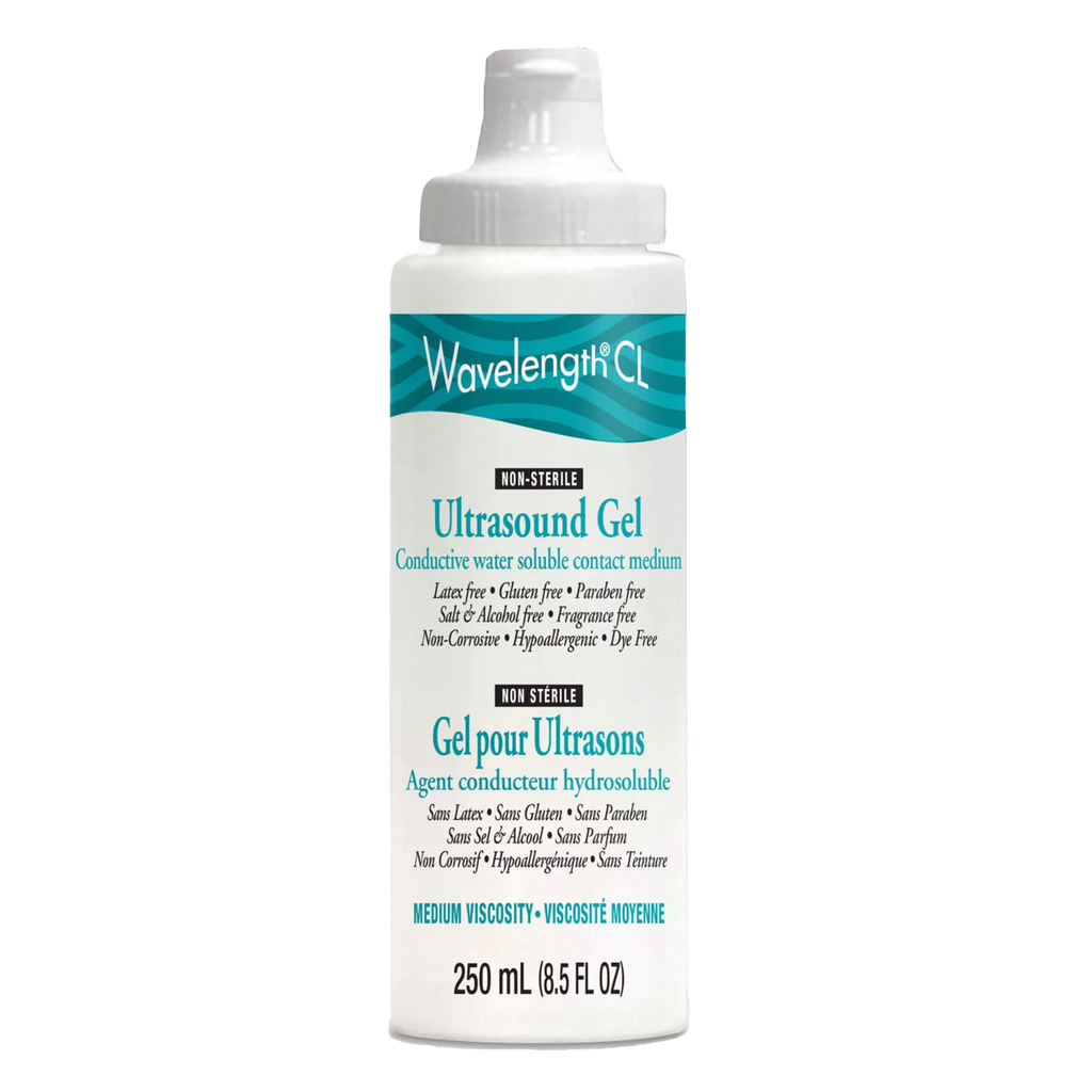 WAVELENGTH® Gel pour Ultrasons tout usage Clair 250 ml 