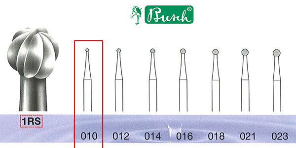 BUSCH® Stainless Steel Bur (spherical)