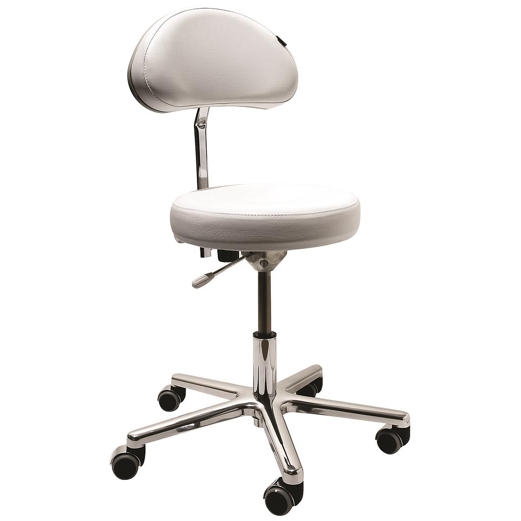 **BENTLON® Tabouret Oval Silver Pro avec support dorsal