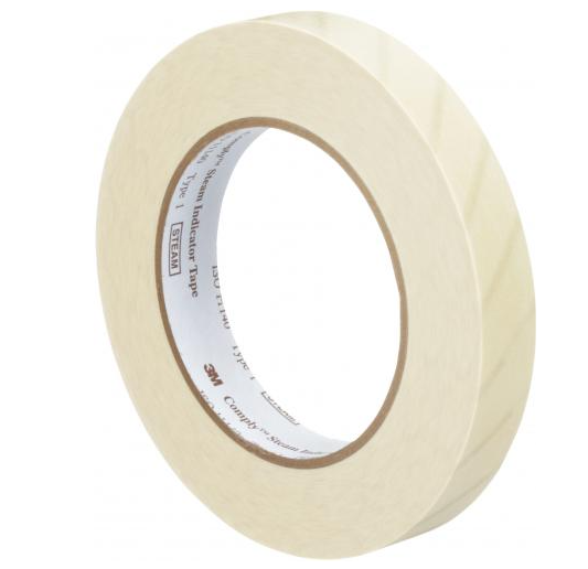 [53M1322-18MM] 3m COMPLY Tape Indicator STEAM LEAD FREE 0.75in x 60yd BEIGE