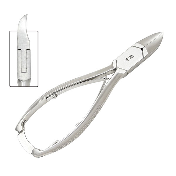 [13045-14CM INOX.] KIEHL Double spring nail nipper - concave jaw