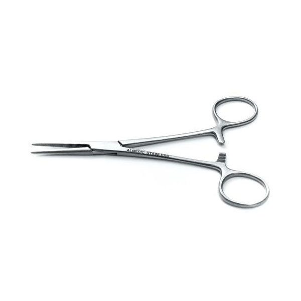 [1M18-0320 - 11832] ALMEDIC® Straight hemostatic forceps in stainless steel Halstead-Mosquito 5 "1/2